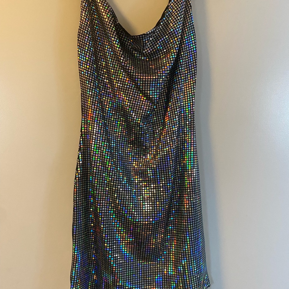 Holographic Sequin Dress